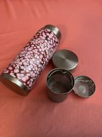 Isolierflasche Tee mit Sieb, Sakura Muster, Neuwertig