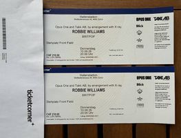 2x Robbie Williams Tickets Hallenstadion Zürich FRONT FIELD