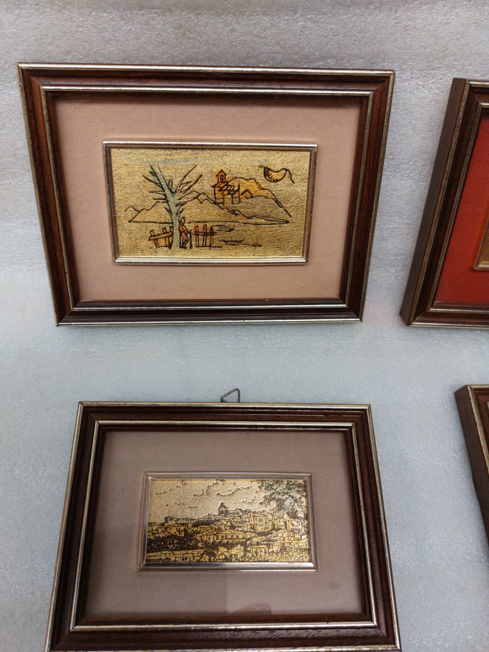 Gemälde: 4x Miniatures - Handmade - 22 Kt. gold leaf – Gebraucht aus Pambio Noranco von Pol69 1