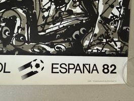 🟡Fussball WM 1982 SPANIEN Sevilla ORIGINAL VINTAGE Poster
