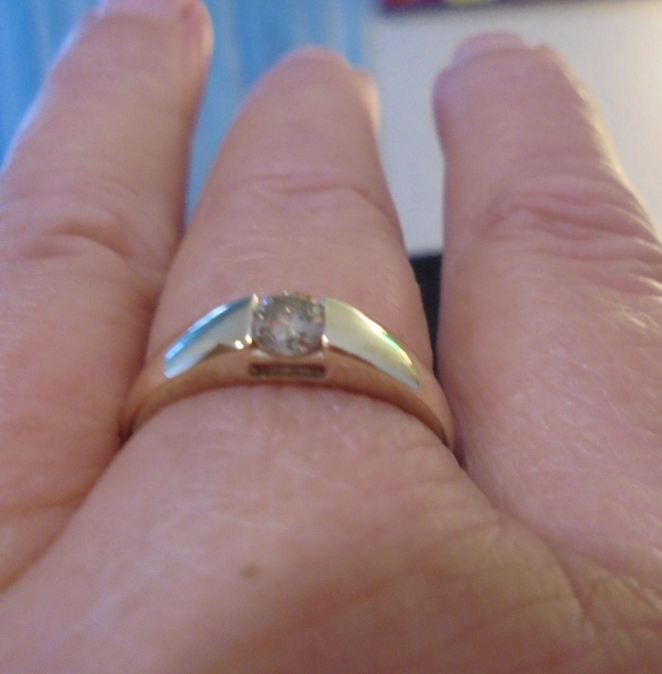 Anelli: Echtschmuck: Schokoladen-Diamant-Goldring. Grösse 56/18 – Nuovo (secondo la descrizione) da Zuchwil venduto da maumauchi 8