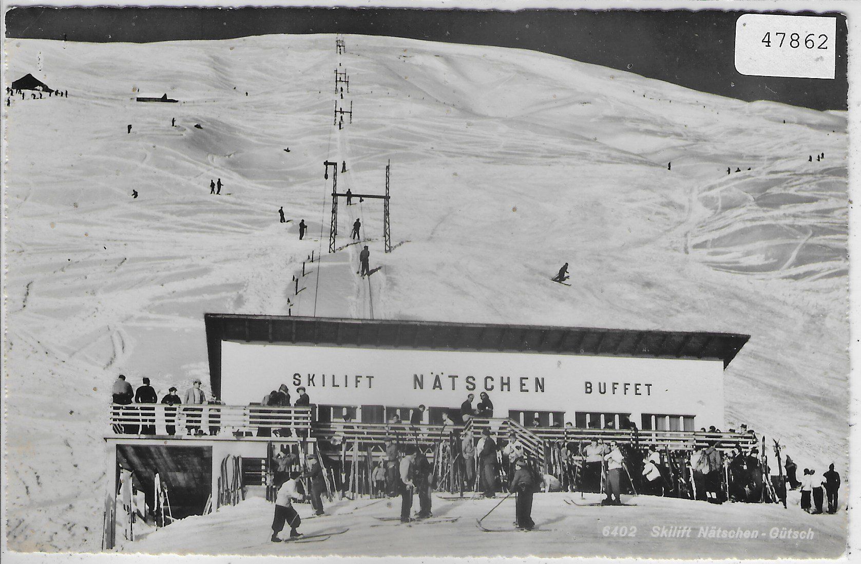 Cartes postales: Skilift Nätschen-Gütsch - Buffet – D'occasion à Ettingen par Kartenplanet