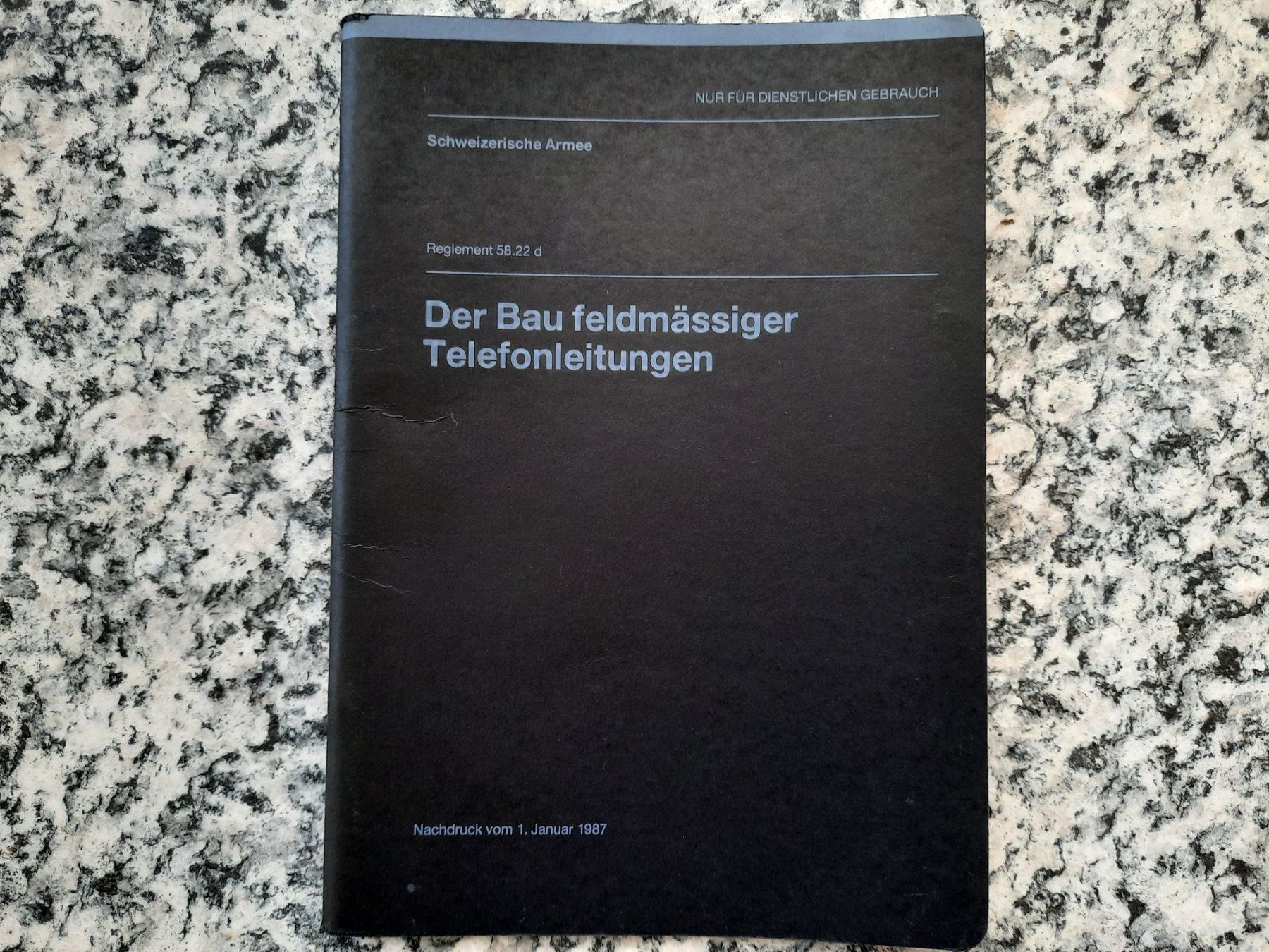 Bücher: Der Bau feldmässiger Telefonleitungen – Gebraucht aus Ruswil von Sammlergeist