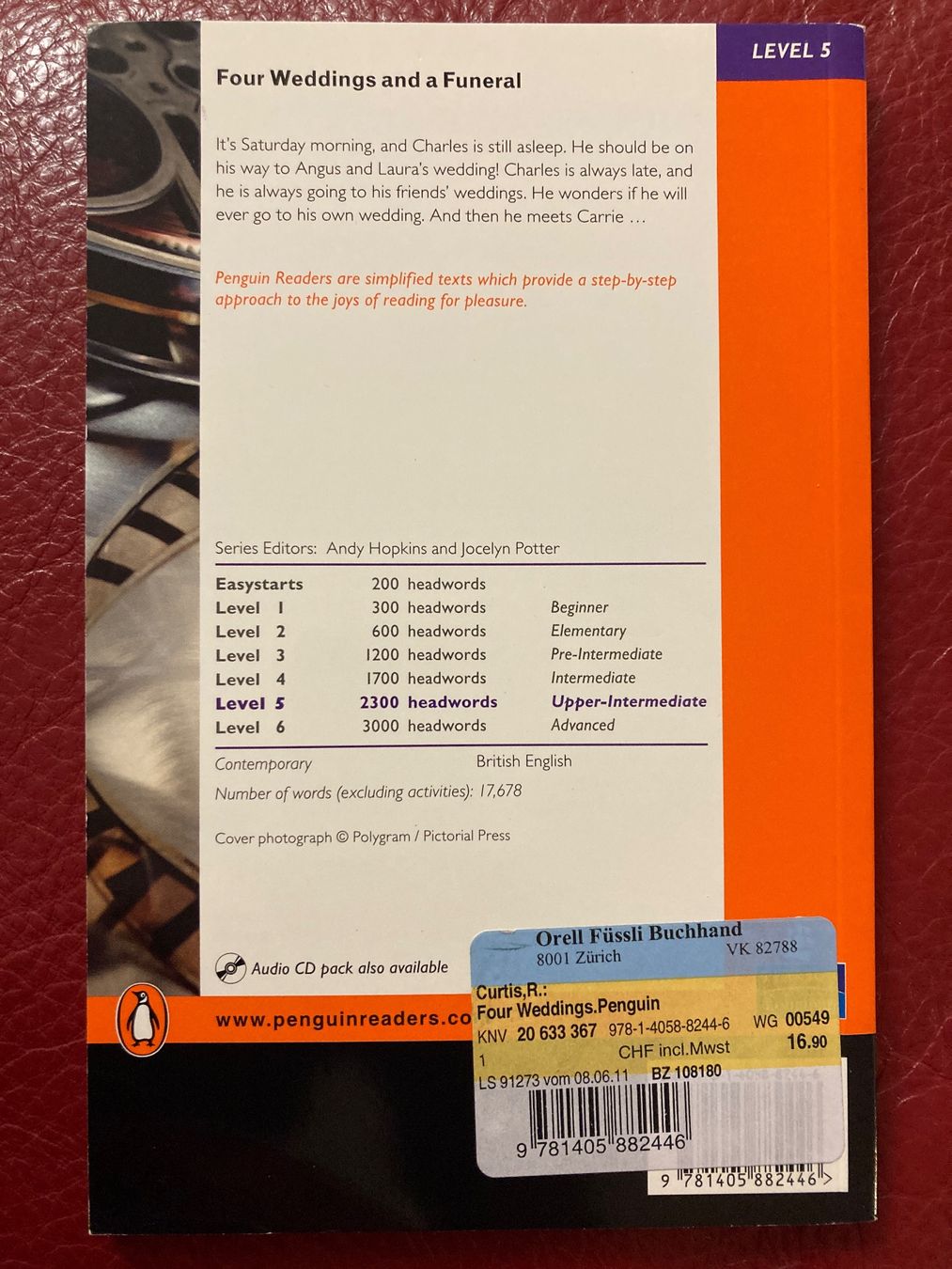 Bücher: Penguin Readers, Four Weddings and a Funeral – Gebraucht aus Baden von Yoyo1 1