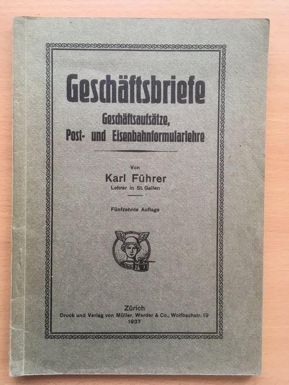 Geschäftsbriefe - Karl Führer (1937) | Kaufen auf Ricardo