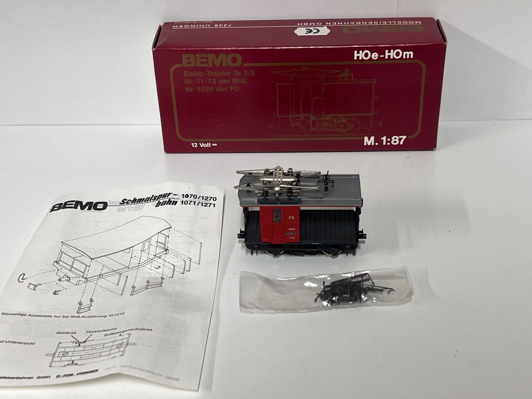 Bemo Trains électriques: Bemo Elektr.-Traktor Te 2/2 Nr. 4926  der FO – D'occasion à Neuenhof par ludovicco 1