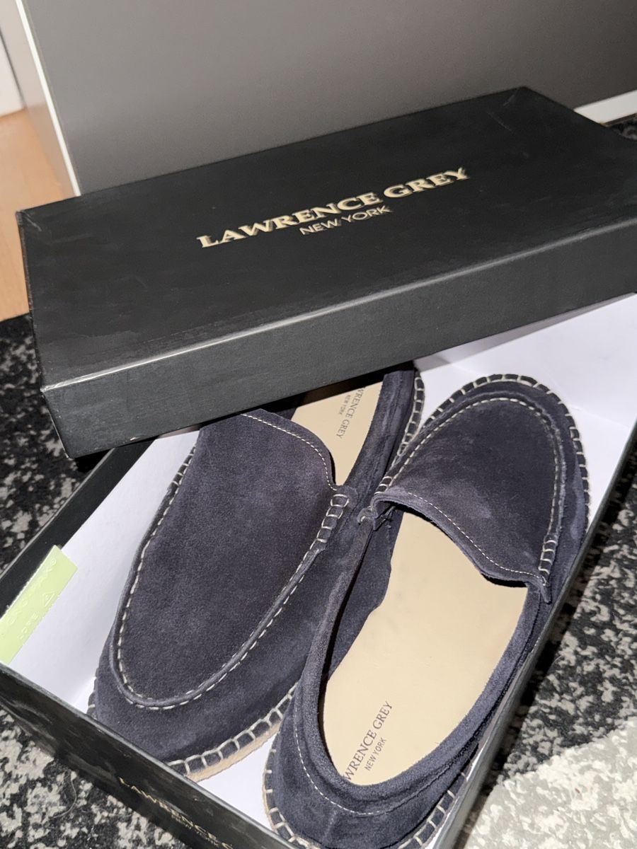 Herrenschuhe: Espadrilles Lawrence Grey Blau Wildleder Gr. 44 – Neu (gemäss Beschreibung) aus Schlieren von kle_dis 7