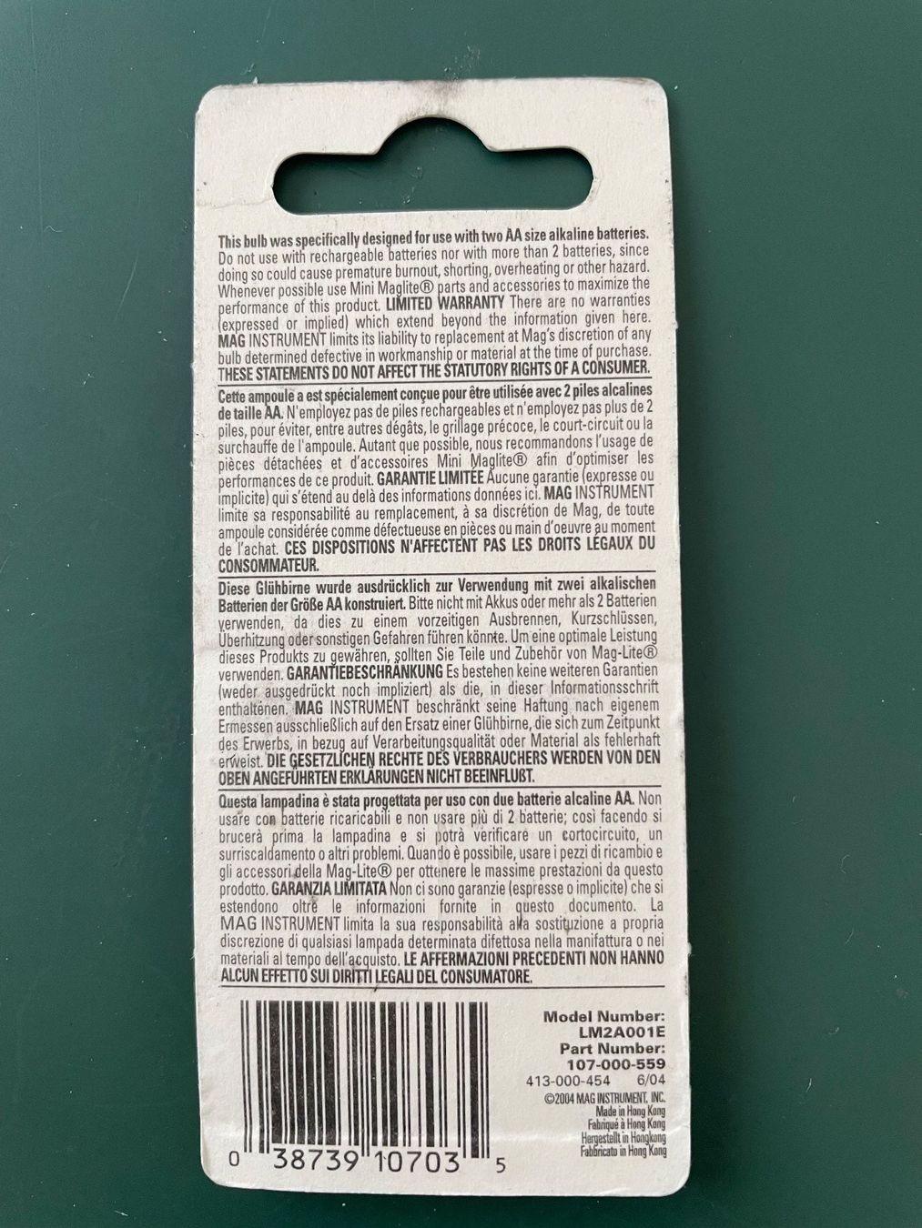 Lampade: Mini Maglite Ersatzlampen Krypton 2-Cell AA neu – Nuovo e nell'imballaggio originale da Freidorf TG venduto da DOSE61 1