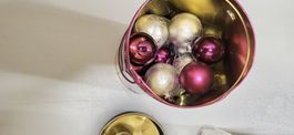 Lot de boules de Noël argentés et Violet 🎄✨
