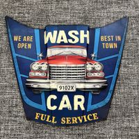 Metal Art Schild Car Wash