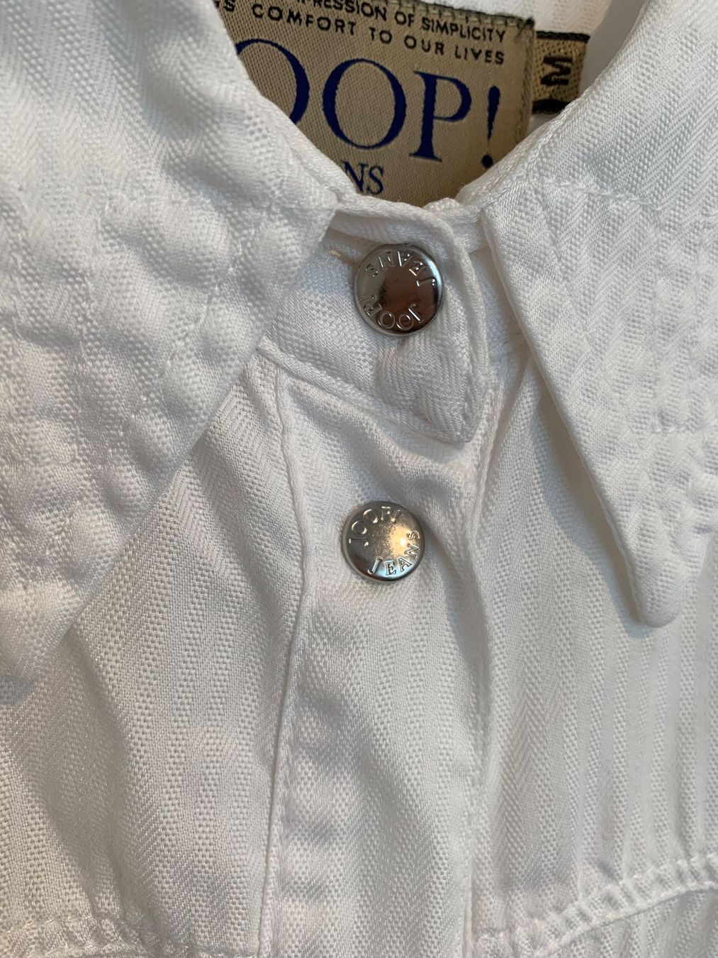 Joop Camicette: Joop! Jeans Bluse Hemd weiss Gr. M – Usato da Fislisbach venduto da KolibriSecondhand 3