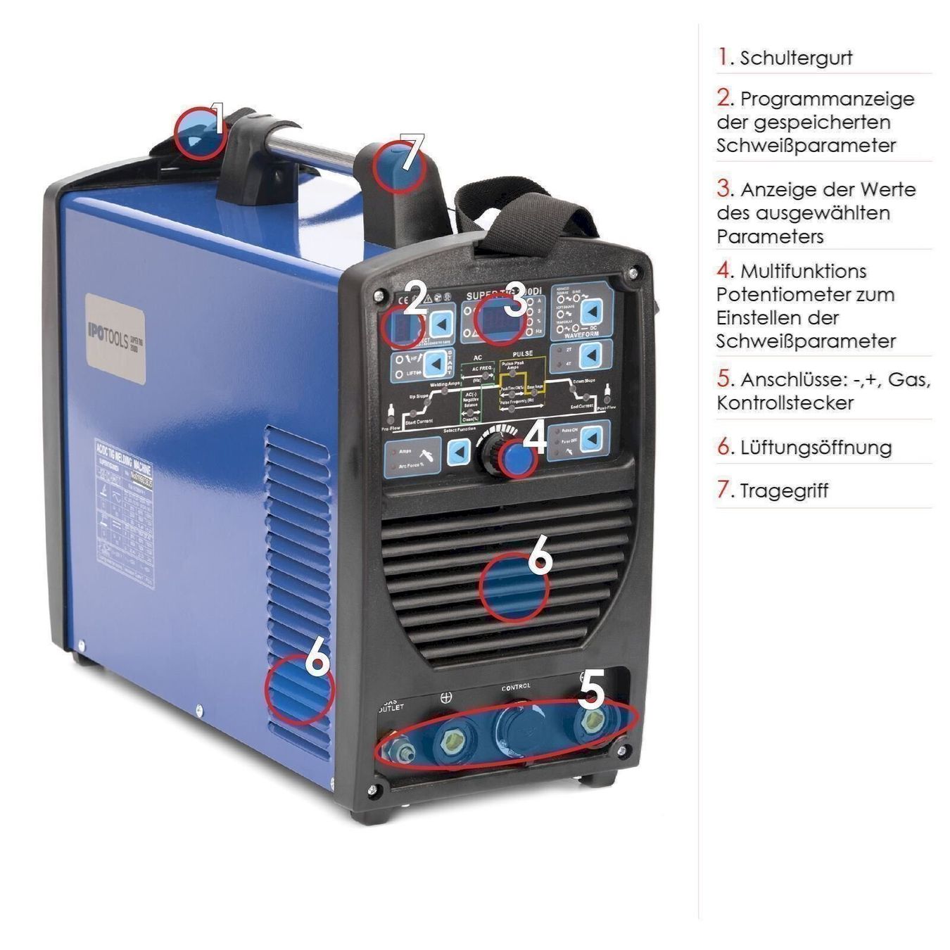 Postes à souder: IPOTOOLS AC DC SUPERTIG 200Di – Neuf avec emballage d'origine à Bottighofen par zaap 1