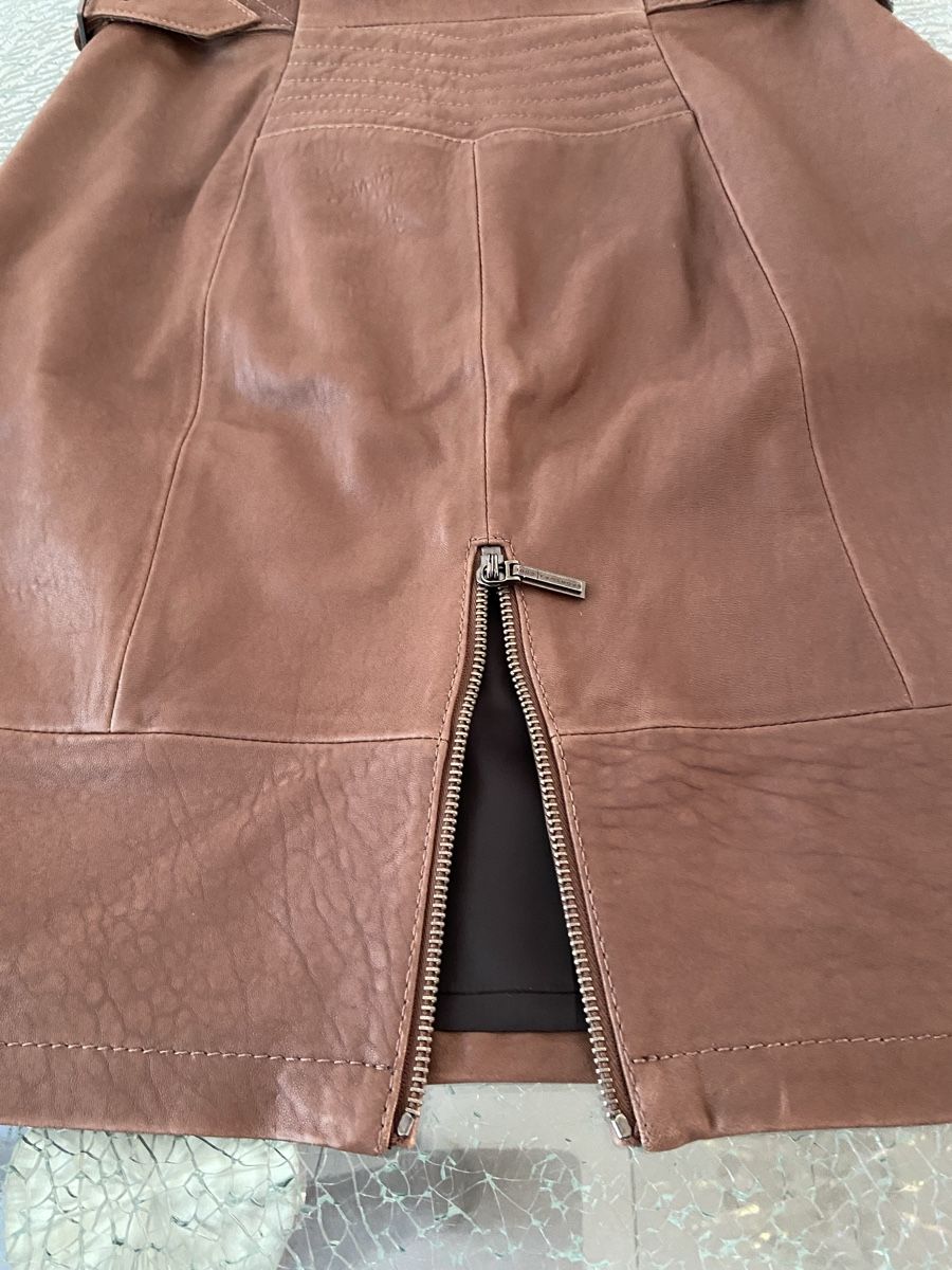 Gonne: Sportmax Code Lederrock, Grösse 36, Reissverschluss Detail – Usato da Oftringen venduto da andrax 4