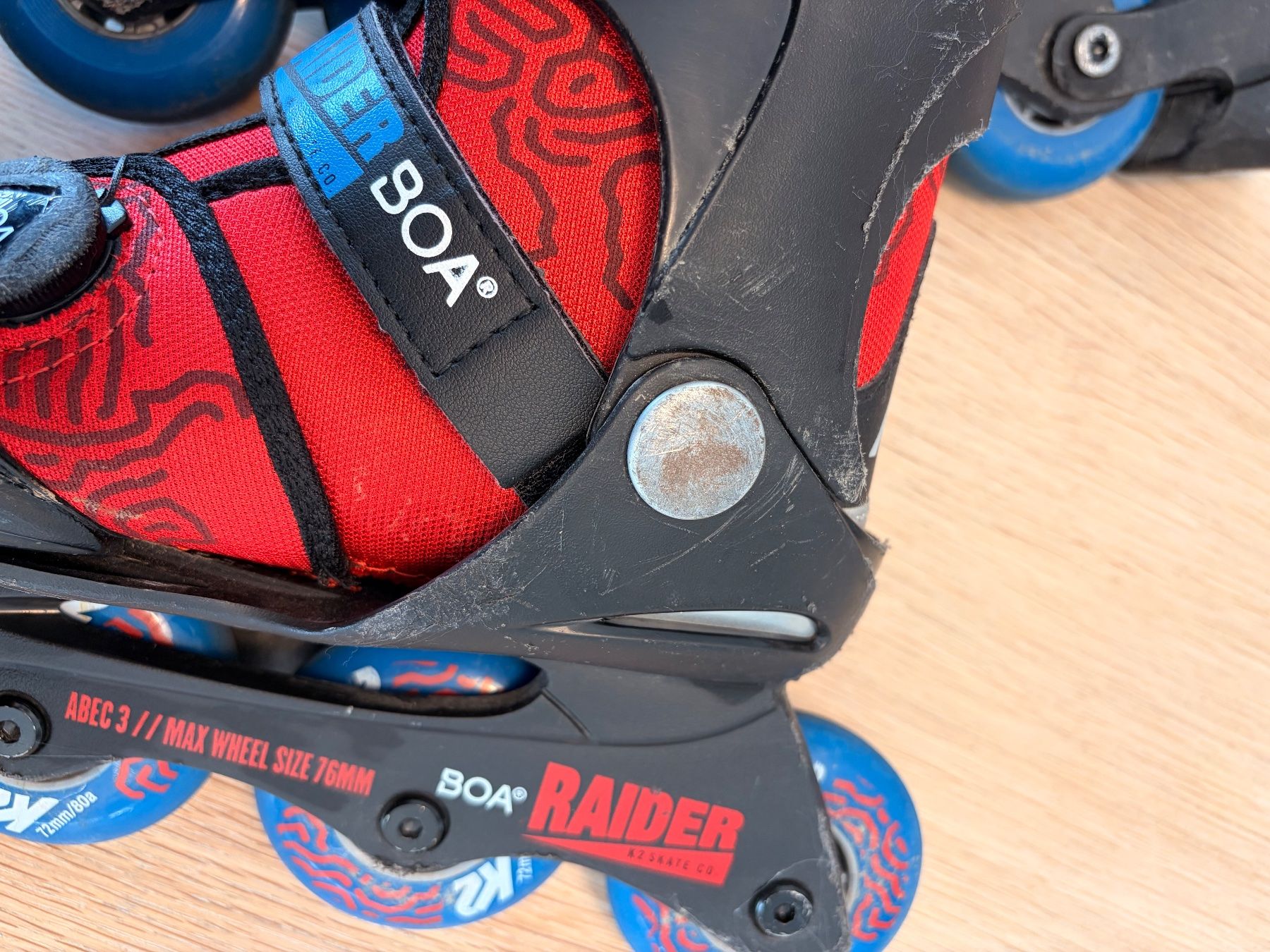 K2 Inline-Skating & Rollschuhe: Rollers K2 Raider Boa rouge noir – Gebraucht aus Payerne von chado1234 5
