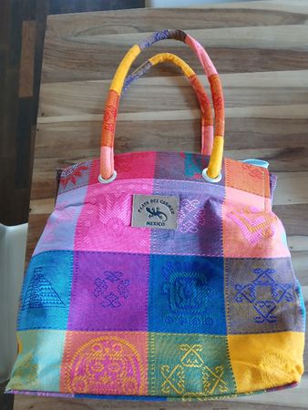 NEW! Playa del Carmen Colorful Tote Bag - Great Summer Look!