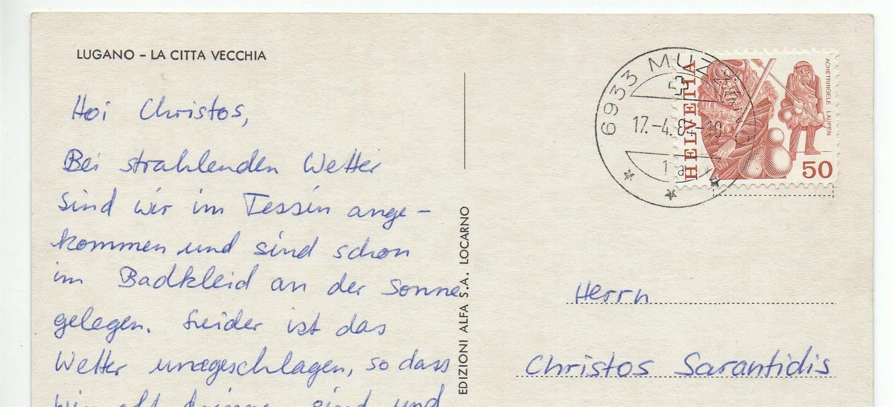 Cartes postales: LUGANO La Citta Vecchia – D'occasion à Jona par philajona 1