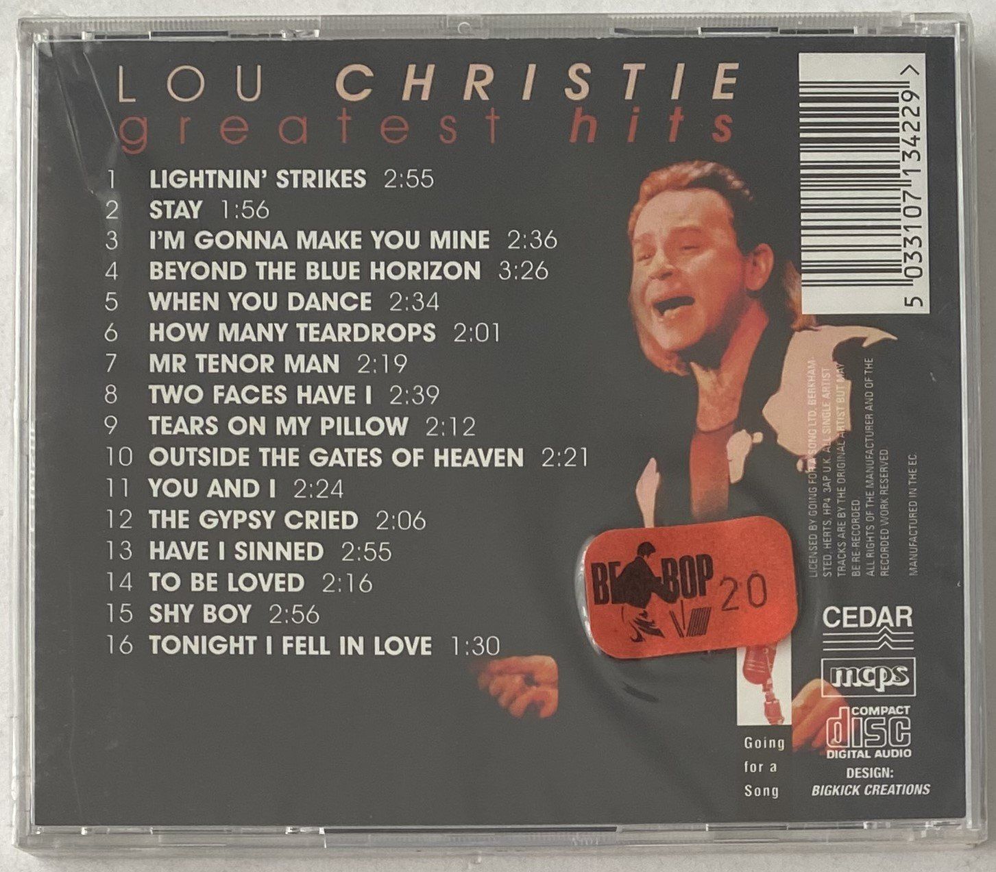 CD: Lou Christie, Greatest Hits – Nuovo e nell'imballaggio originale da Flums venduto da Asquillo 1