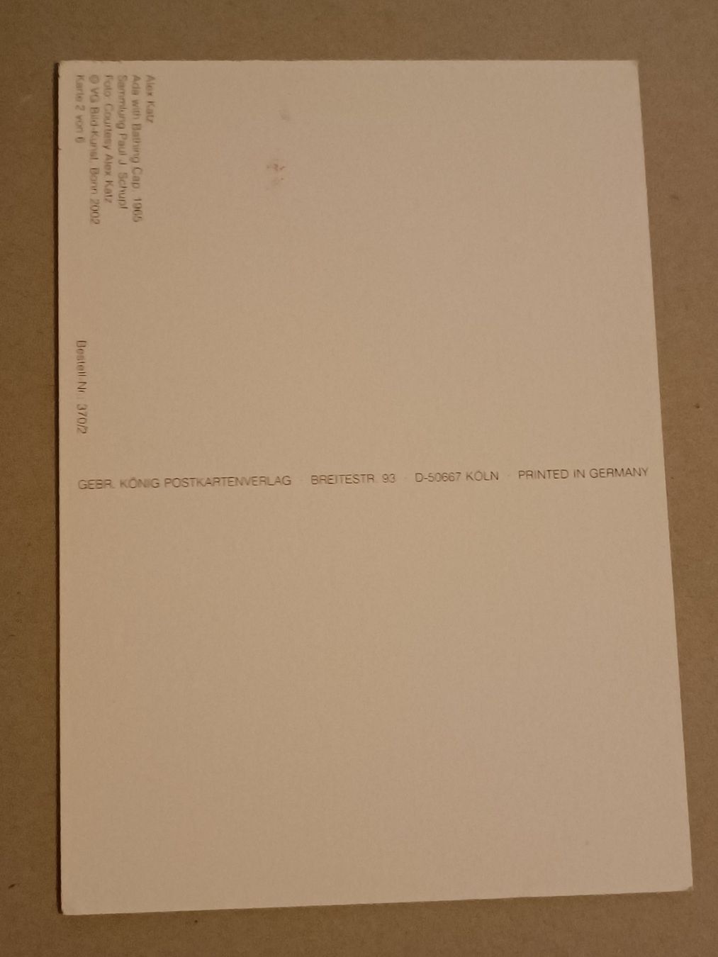 Autografi: Alex Katz - Künstler - handsigniert – Usato da Menziken venduto da Artographs 1