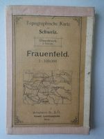 Landkarte Frauenfeld - Überdruck 1919