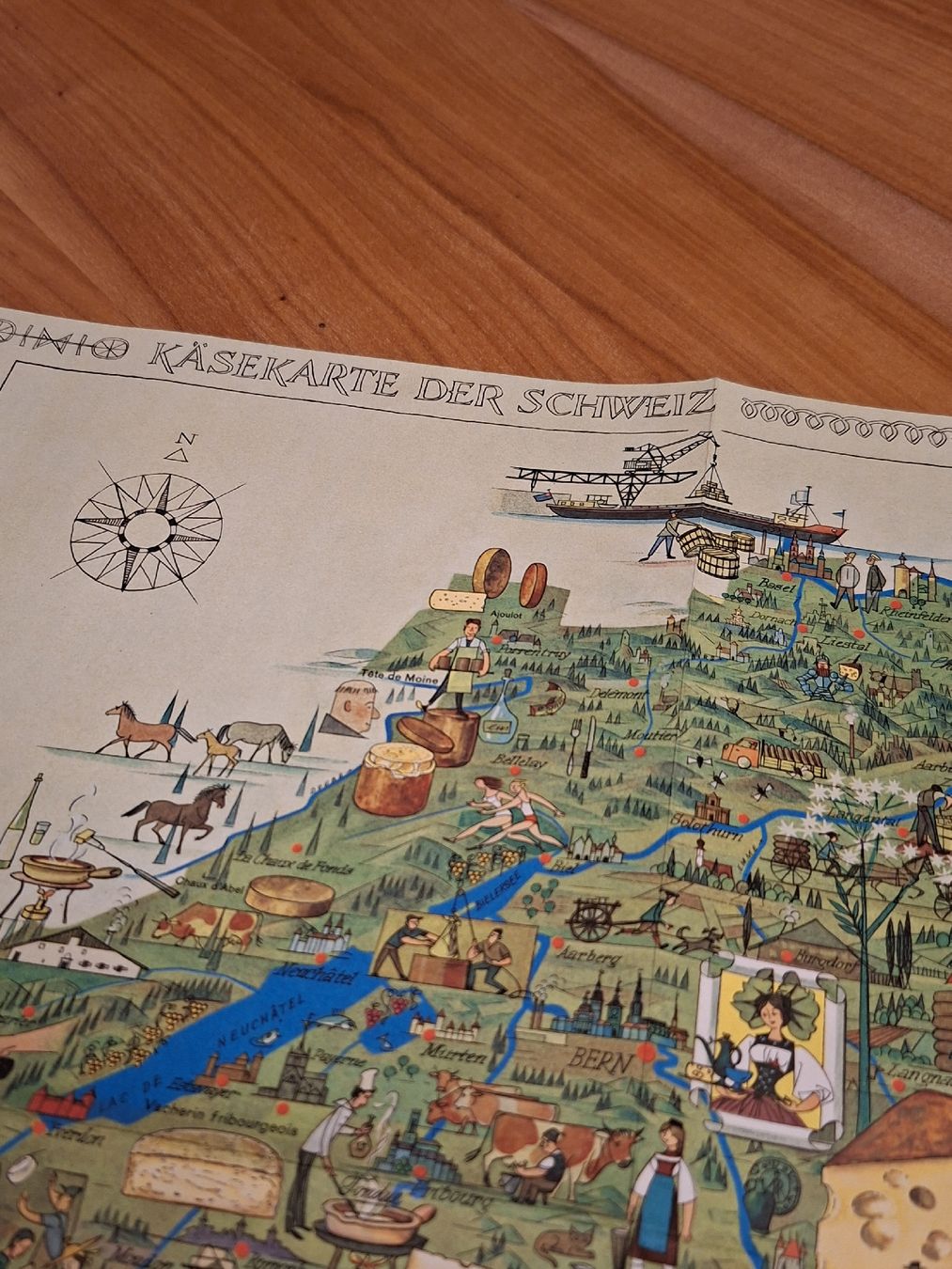 Cartine & Atlanti: Käsekarte Der Schweiz 1967 – Usato da Ganterschwil venduto da HeidiuPeter 4