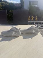Graue Adidas Techfit Sportschuhe Gr. 44