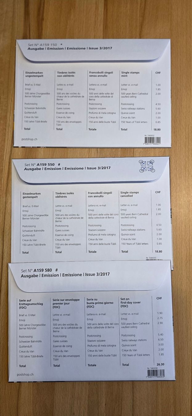 Alle Briefmarken: CH-Briefmarken Jahresausgabe 2017 – Neu (gemäss Beschreibung) aus Wettswil von Schnuebe 5