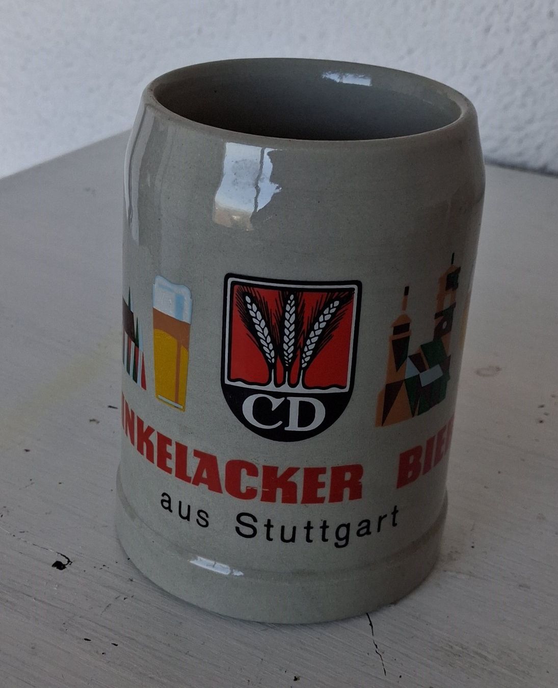 Gläser: Dinkelacker Bierkrug aus Stuttgart – Gebraucht aus Tägerig von rob_psv5