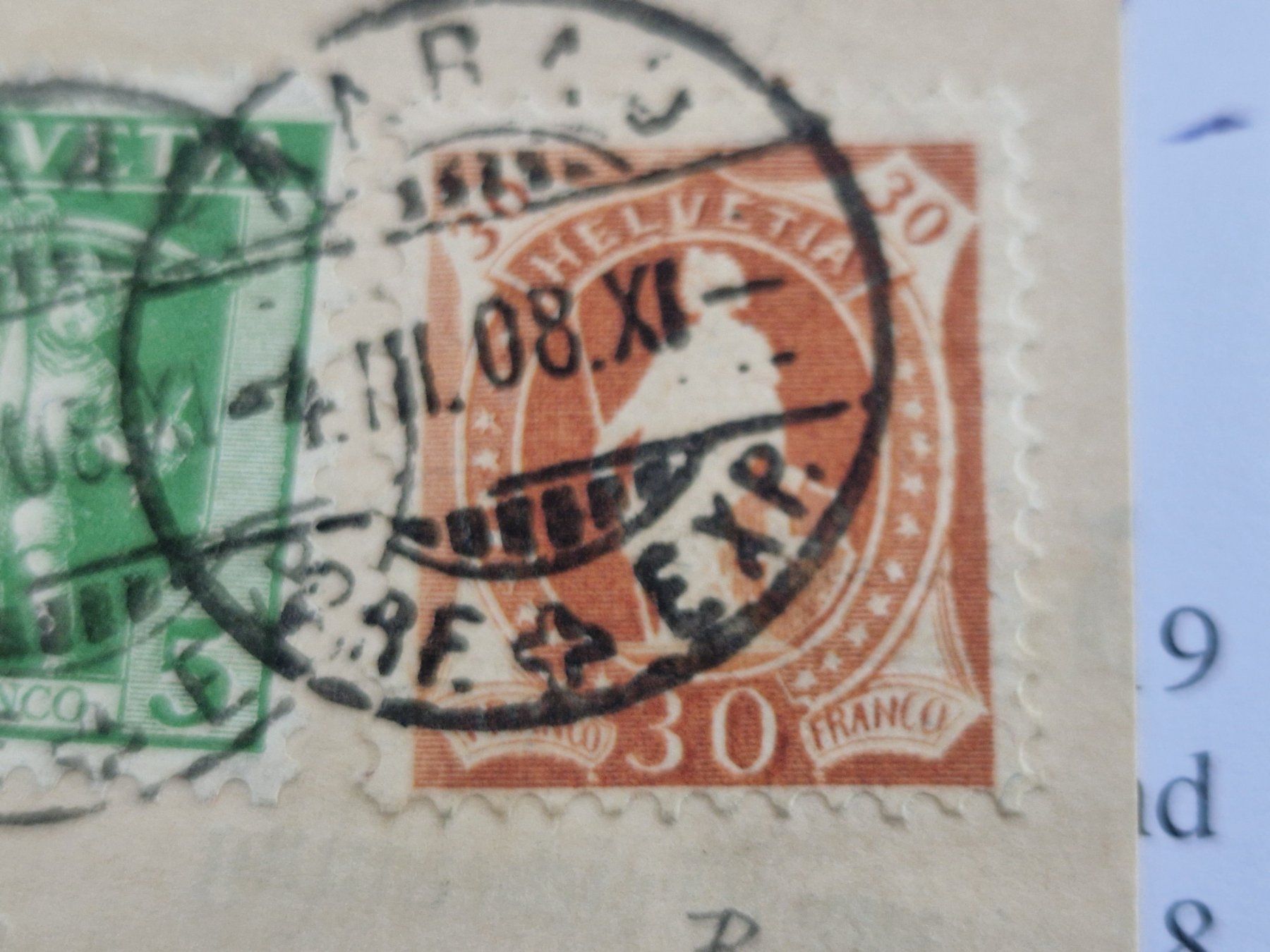 Tutti i francobolli: Stehende 96B, Attest, Top Stück – Usato da Burgdorf venduto da Glossy01 2
