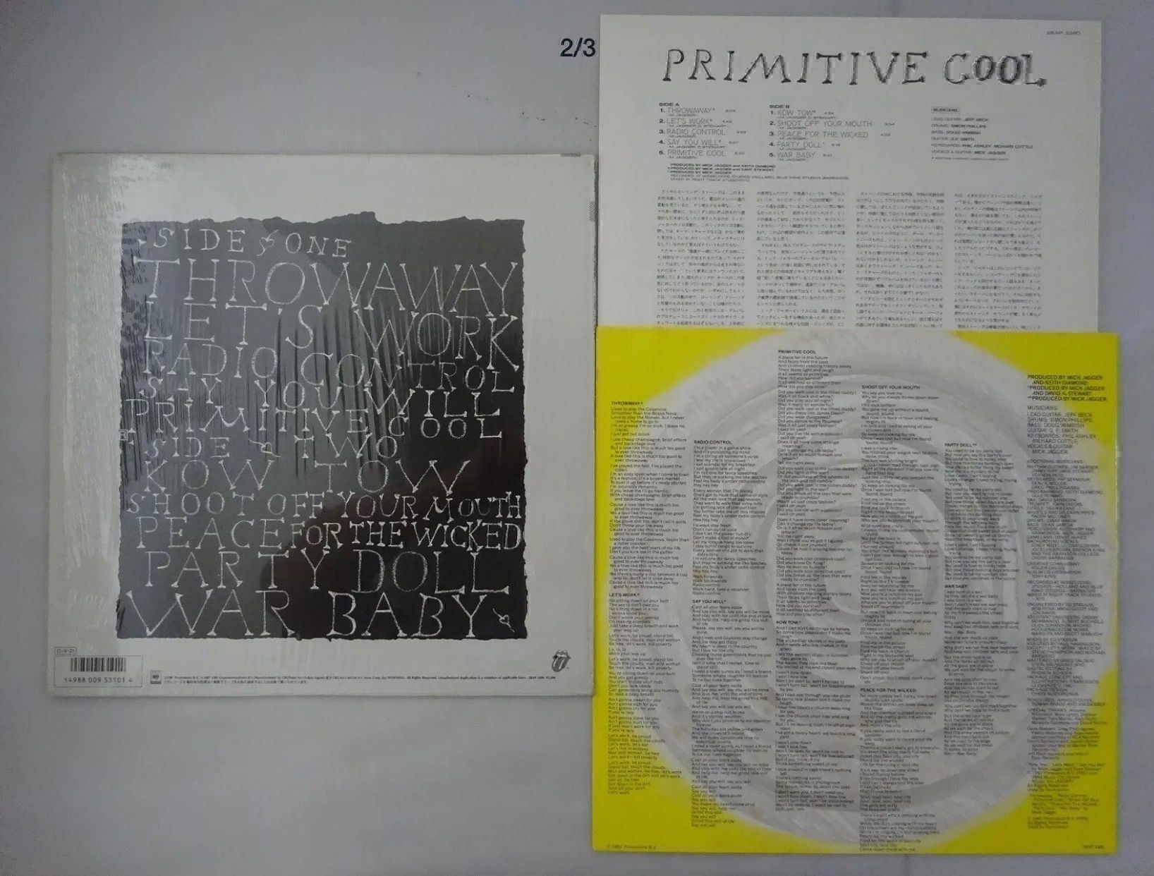 Dischi in vinile: Mick Jagger Primitive Cool -Japon  PROMO – Usato da Le Lignon venduto da Aladdin67 1
