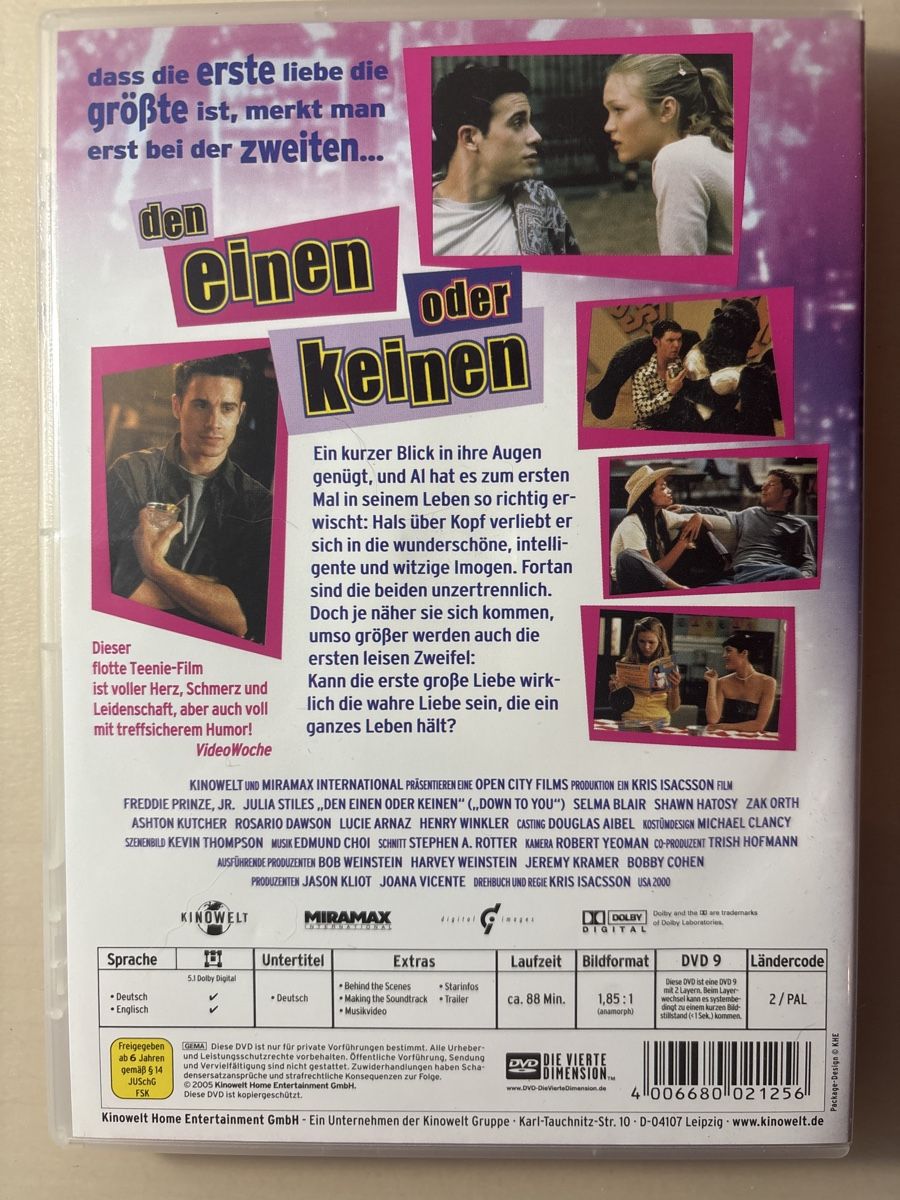 Alle DVDs: DVD: Den Einen oder Keinen - Romantik pur für den Abend! – Neu (gemäss Beschreibung) aus Ruswil von Slivio_ 1