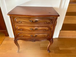 Kleine Kommode Schubladenmöbel Louis XV Stil Holz furniert
