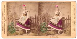 Stereo-Fotografie Portrait von Fräulein