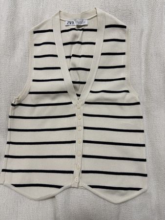 Gilet rayé ZARA, taille S