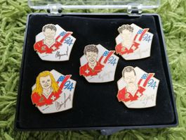 Fussballpins 5 Stück 1994