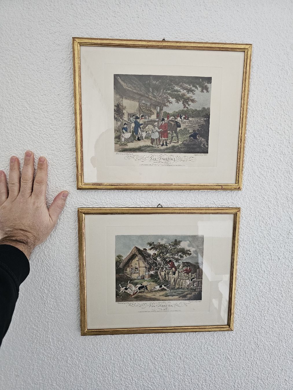 Foto & Immagini: Antike Jagd Drucke Bilder Goldrahmen – Usato da Obergerlafingen venduto da Deluxepoint