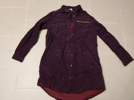 Sehr schönes Cordhemdkleid / Tunika von DF, Grösse S.