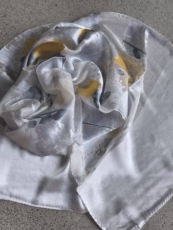 Seidenschal mit Viscose 65% Seide/35% Viscose