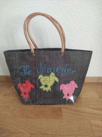 Strandtasche aus Stroh