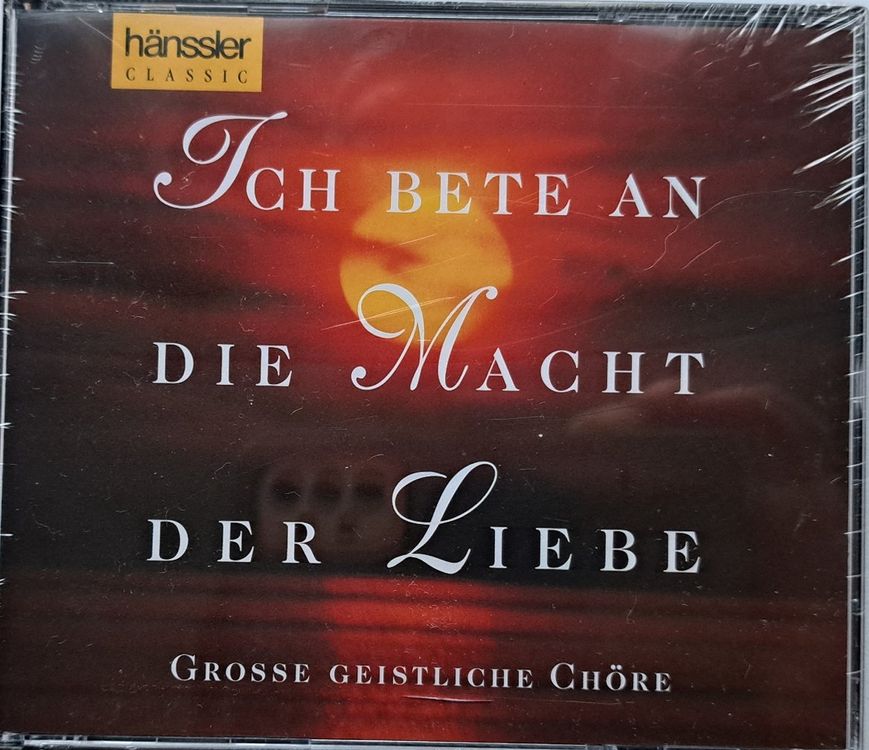 Ich bete an die Macht der Liebe hänssler classic Kaufen auf Ricardo