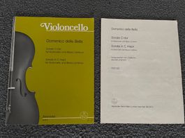 Domenico della Bella Sonate C dur Violoncello Noten