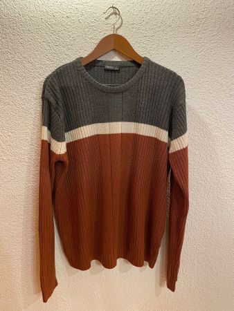 Strickpullover Gr. L, oversized, identic, gestreift