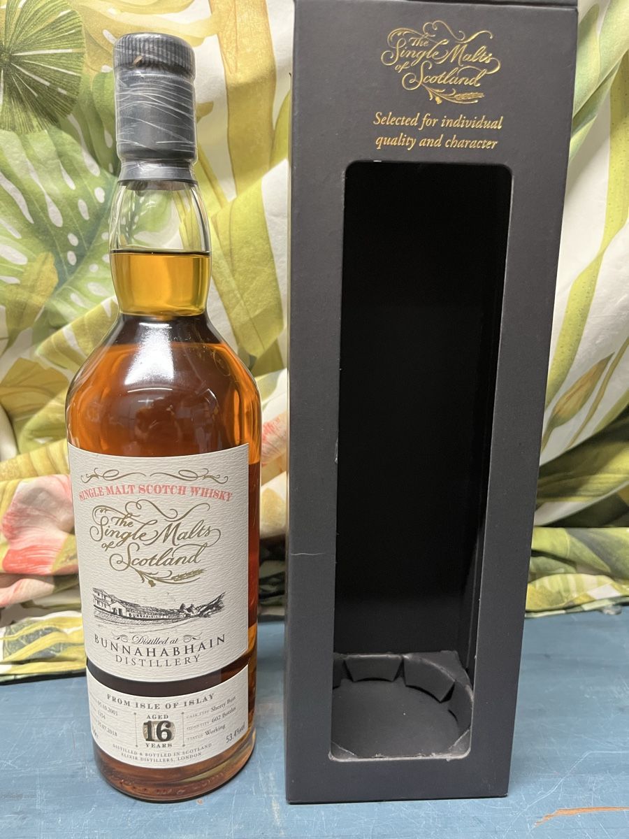 Bunnahabhain Bevande alcoliche: Bunnahabhain 16 2001 53.4% – Nuovo e nell'imballaggio originale da Mönchaltorf venduto da Drammer