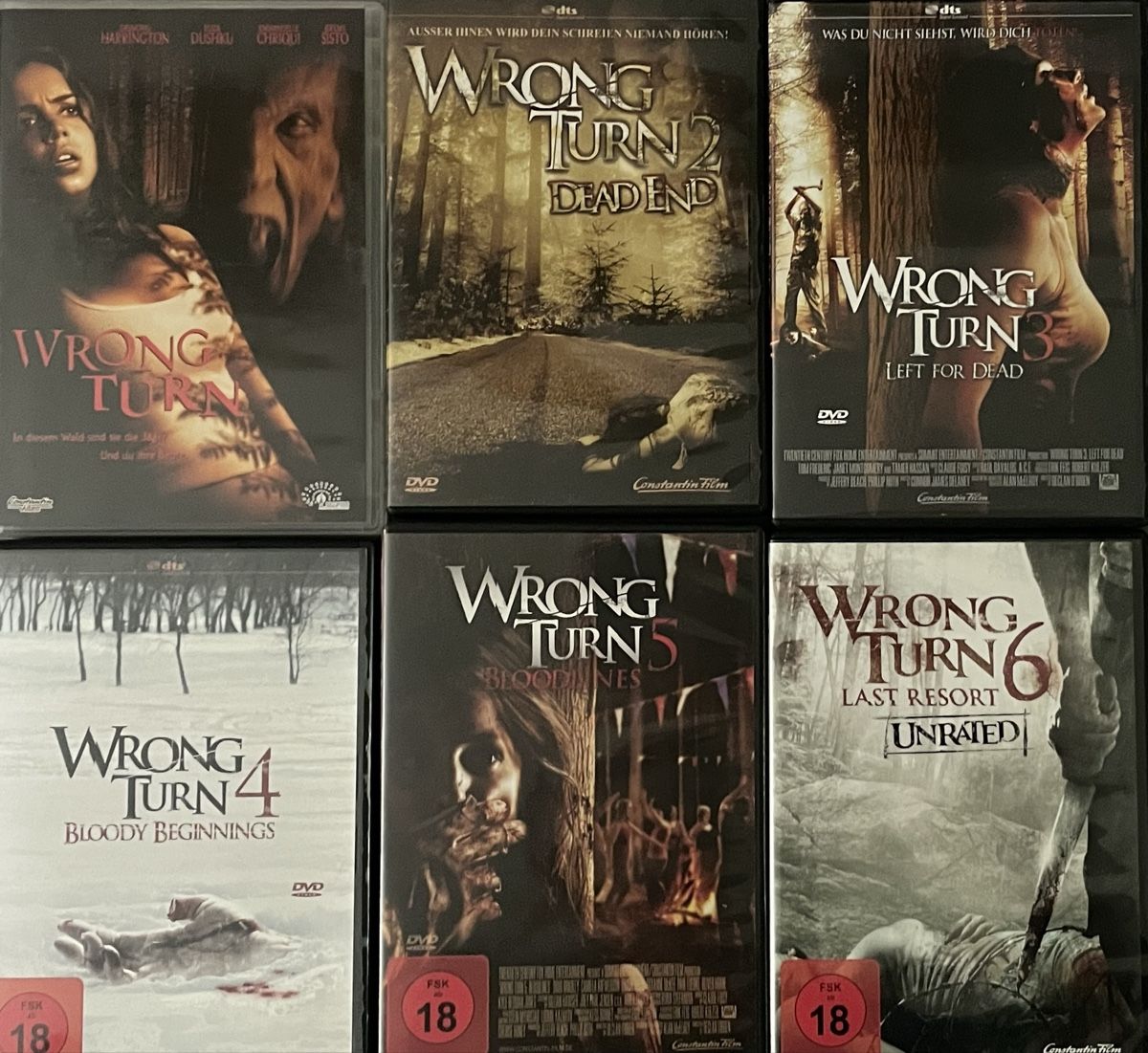 Alle DVDs: Wrong Turn 1-6 – Gebraucht aus Waldenburg von Mimily33