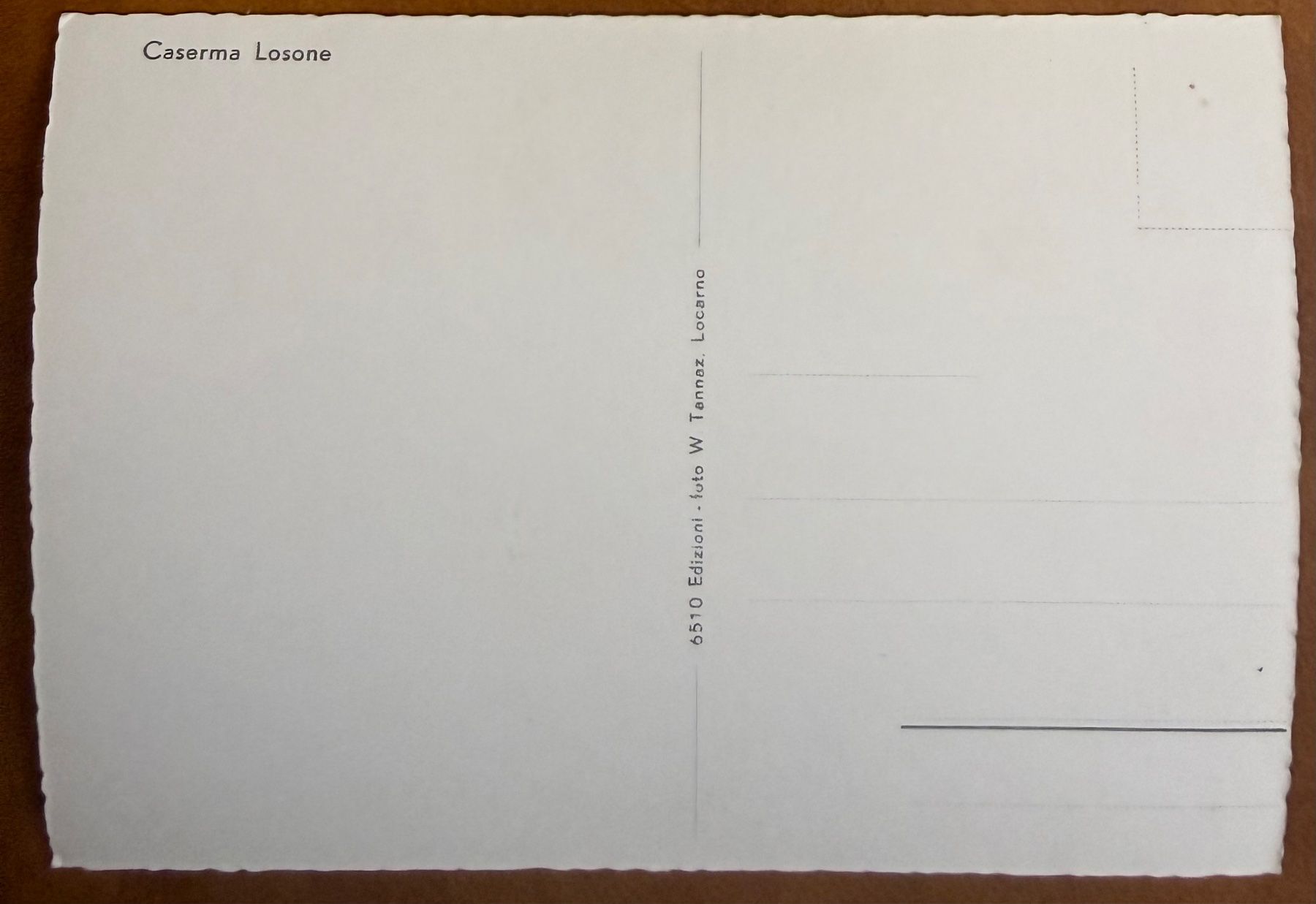 Cartoline postali: Losone - Caserma - AK – Usato da Lutry venduto da Ediego 1