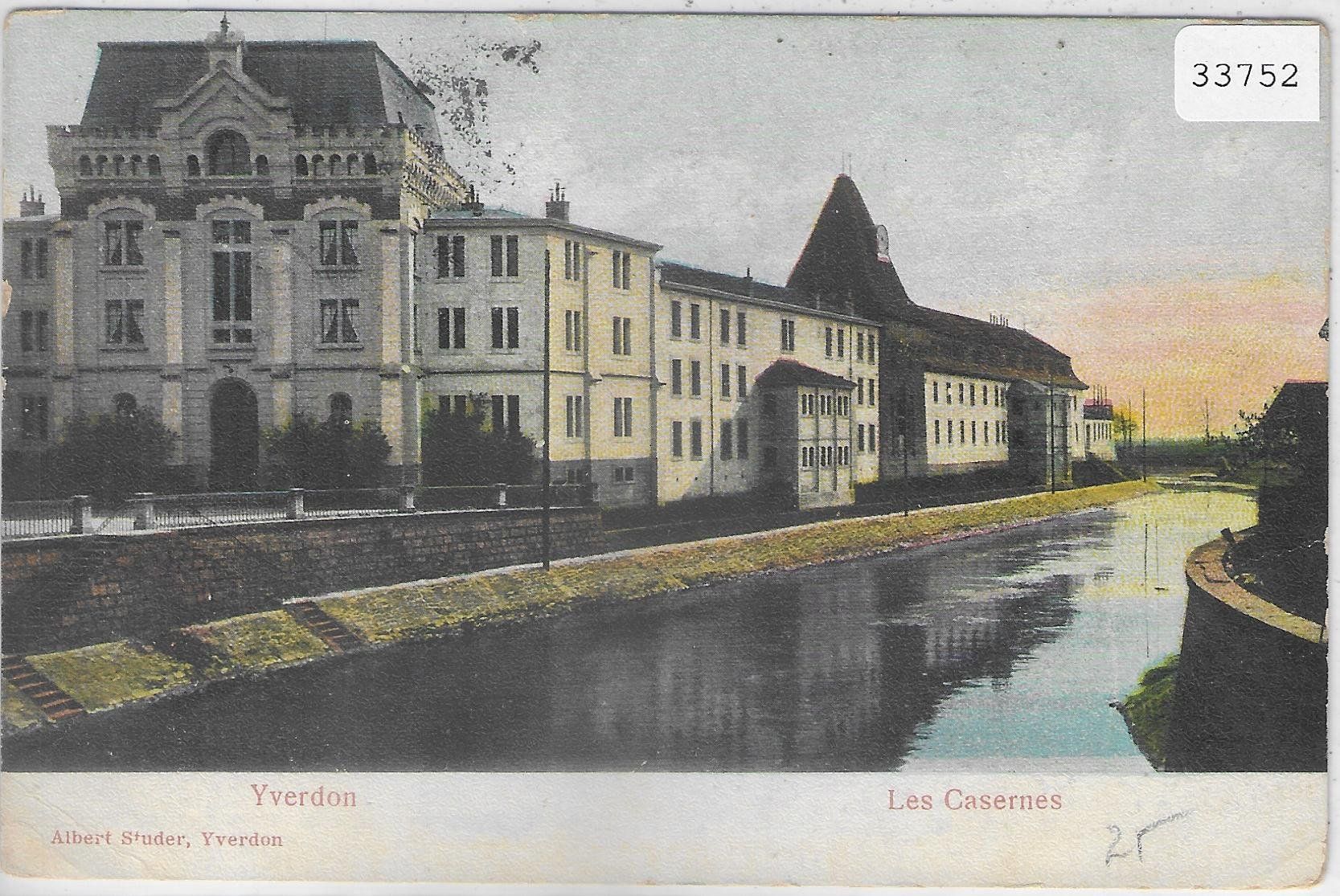 Cartoline postali: Yverdon - Les Casernes – Usato da Ettingen venduto da Kartenplanet