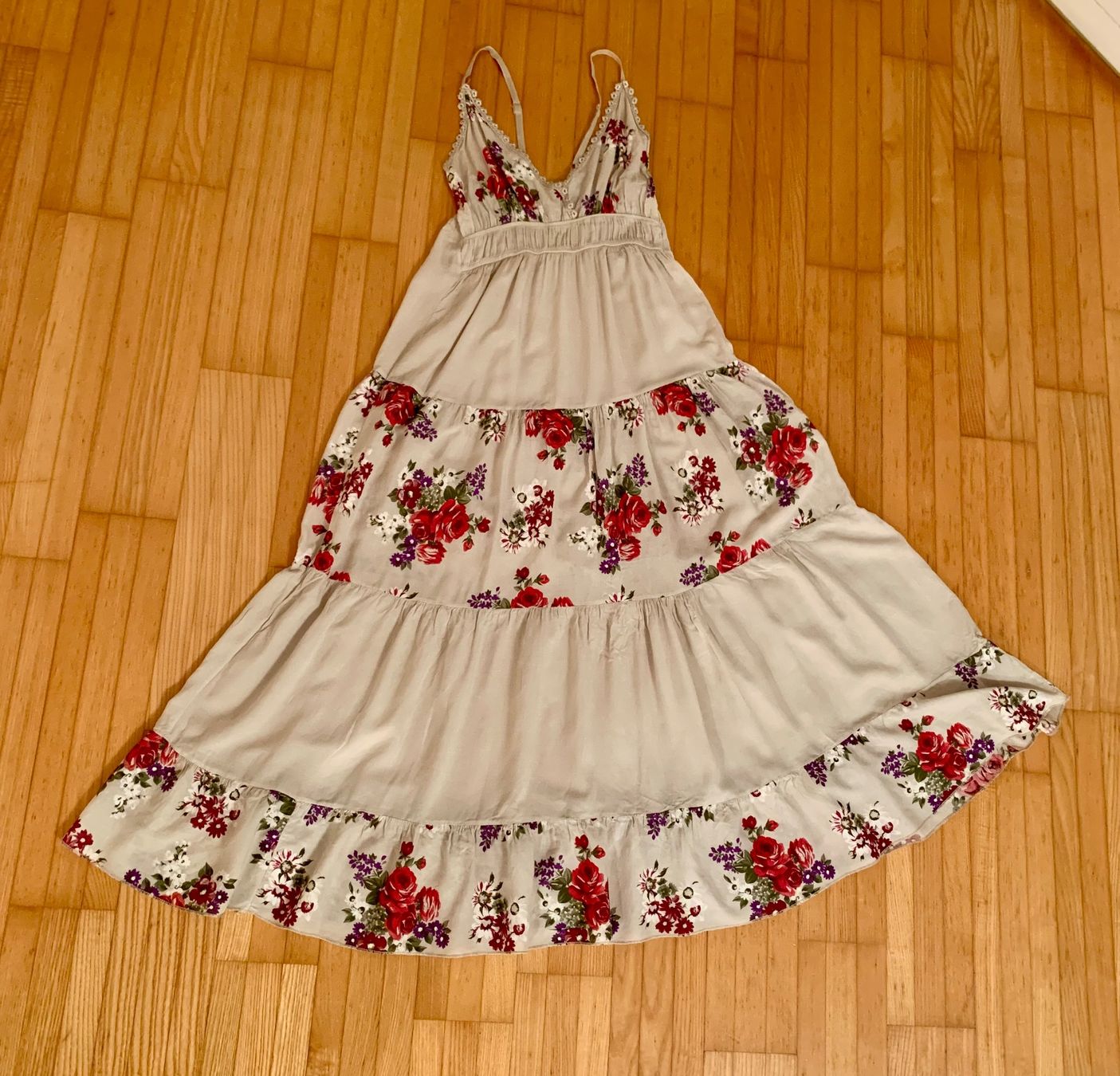 Vestiti: Sommerliches Maxikleid mit Blumenmuster, Grösse S/M – Usato da Maienfeld venduto da mar_59mb 2