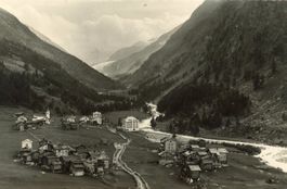 Saas Almagell   VS     gegen Allalingletscher    um 1933