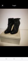 Bata Stiefeletten schwarz Absatz gold Grösse 37 Leather
