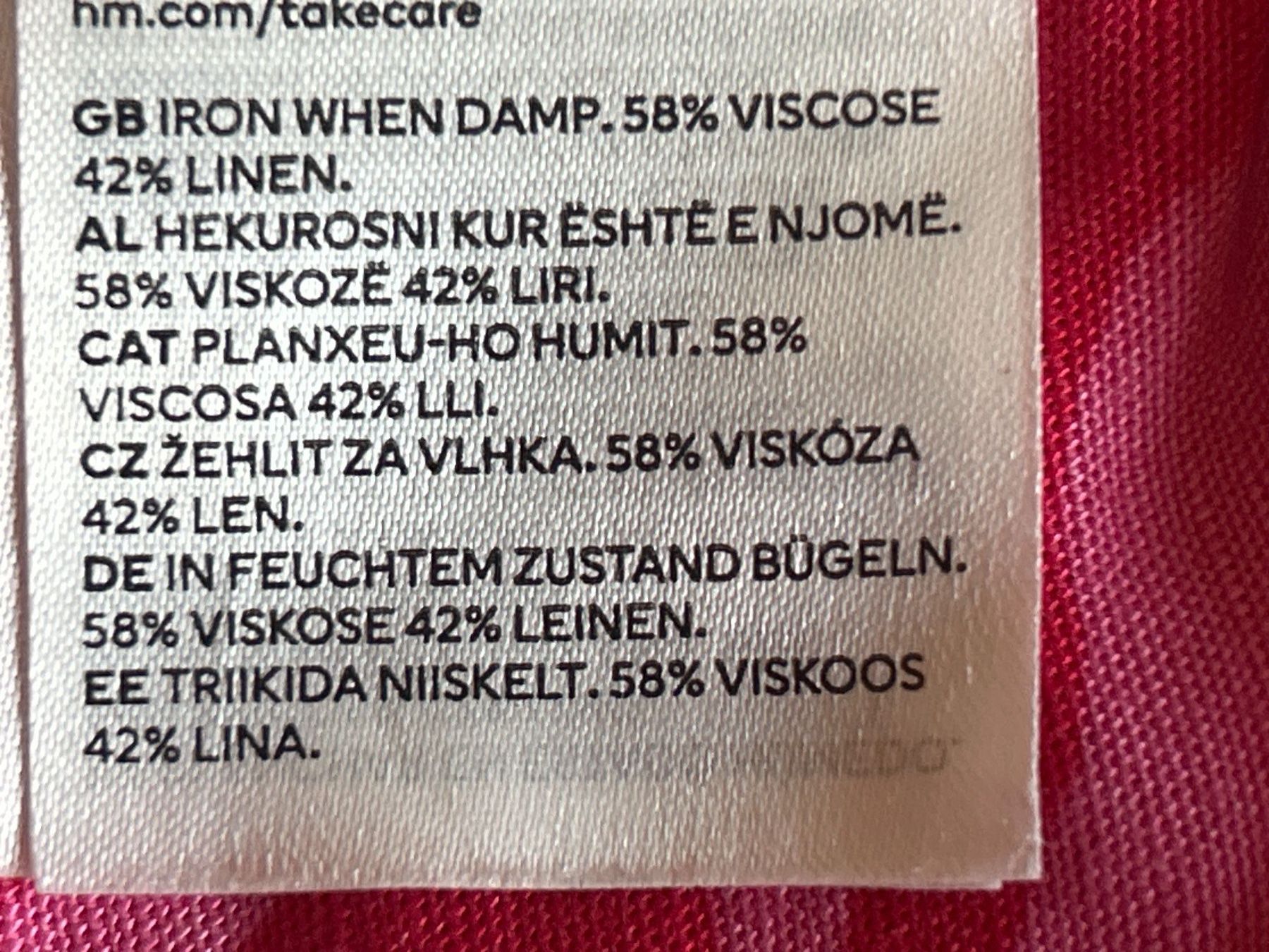H&M Top: Bustier - Top pink  mit Leinen von H&M Gr. S – Usato da Brunnen venduto da Nala2929 7