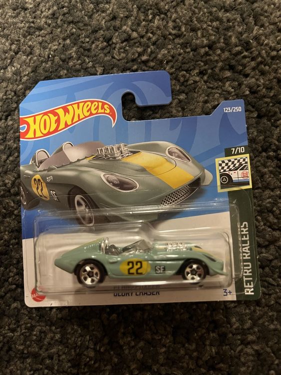 Hot Wheels Glory Chaser Retro Racer - Teal Color Limited Edition 123/250 - Vintage Style Diecast Car